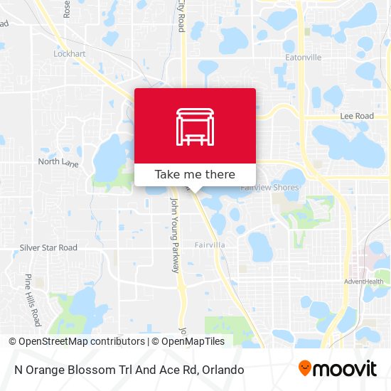 N Orange Blossom Trl And Ace Rd map