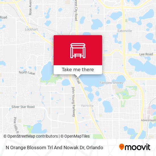 N Orange Blossom Trl And Nowak Dr map