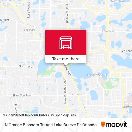 N Orange Blossom Trl And Lake Breeze Dr map