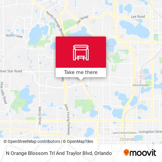 N Orange Blossom Trl And Traylor Blvd map