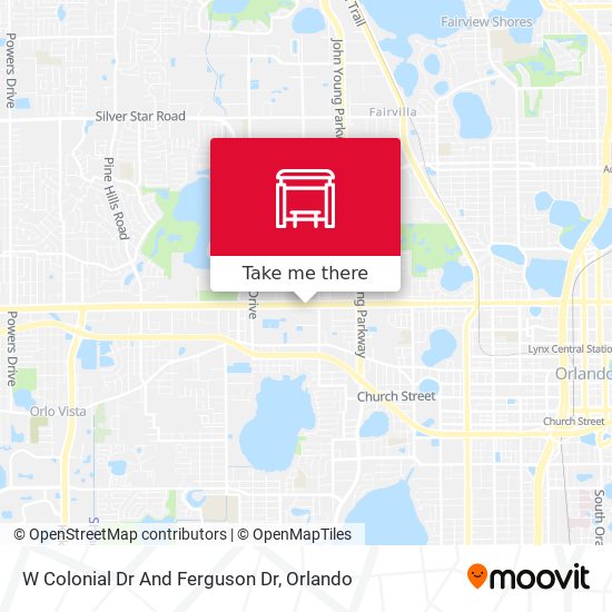 W Colonial Dr And Ferguson Dr map