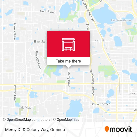 Mercy Dr & Colony Way map