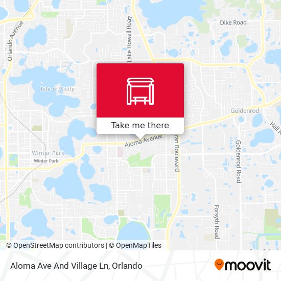Aloma Ave And Village Ln map
