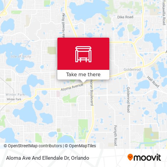 Aloma Ave And Ellendale Dr map
