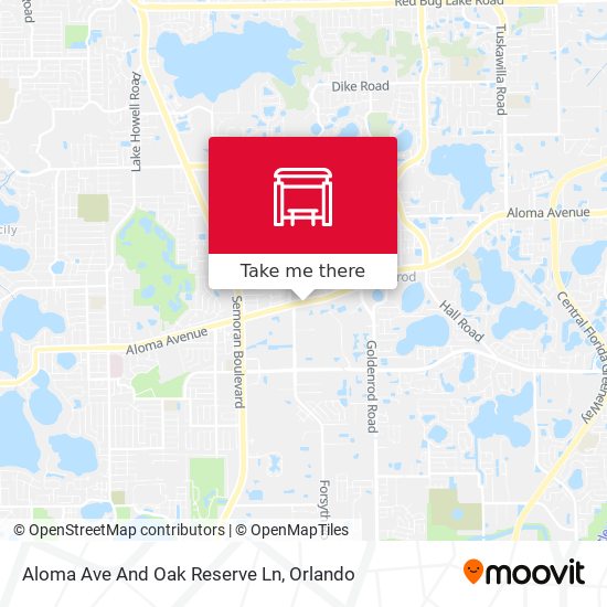 Mapa de Aloma Ave And Oak Reserve Ln