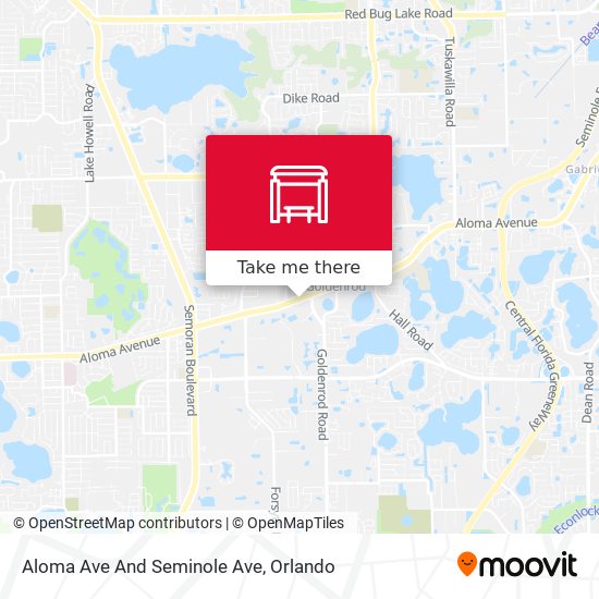 Aloma Ave And Seminole Ave map