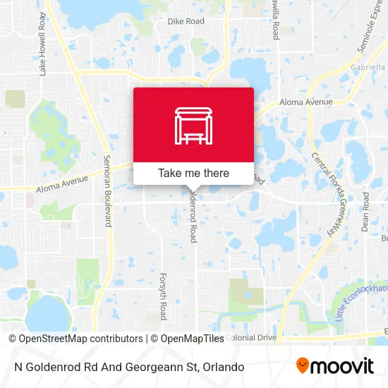Mapa de N Goldenrod Rd And Georgeann St