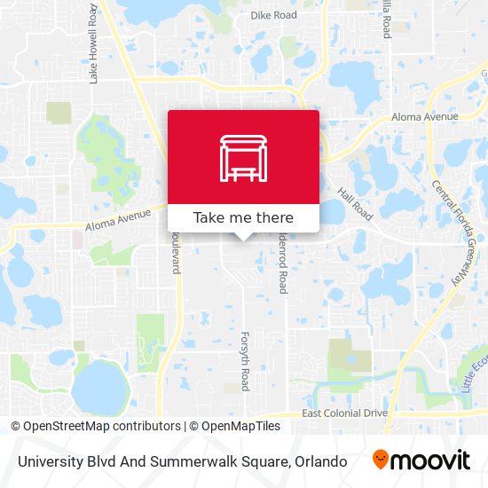 University Blvd And Summerwalk Square map