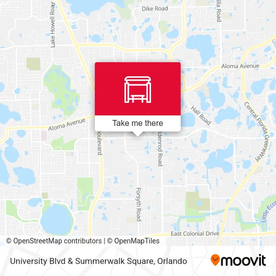 University Blvd & Summerwalk Square map