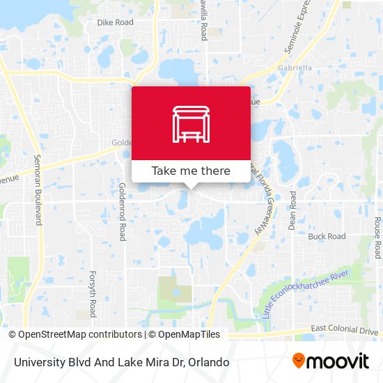 Mapa de University Blvd And Lake Mira Dr