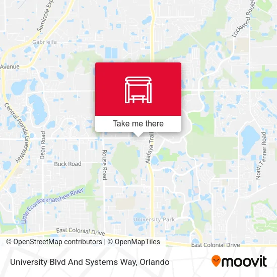 University Blvd And Systems Way map