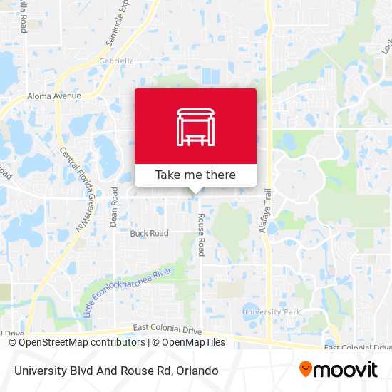 Mapa de University Blvd And Rouse Rd