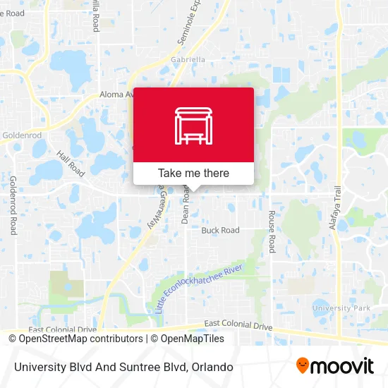University Blvd And Suntree Blvd map