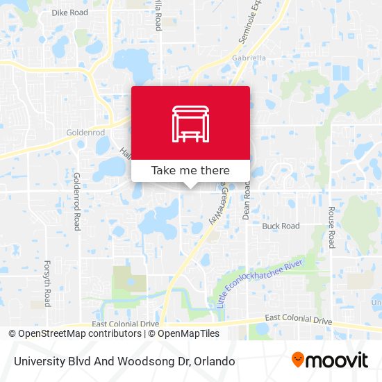 University Blvd And Woodsong Dr map