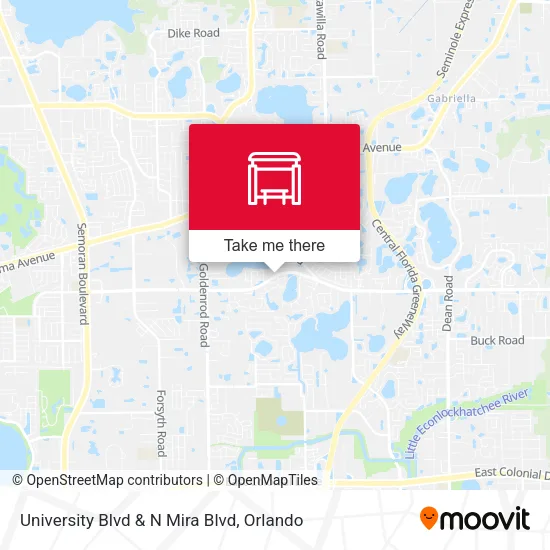 University Blvd & N Mira Blvd map