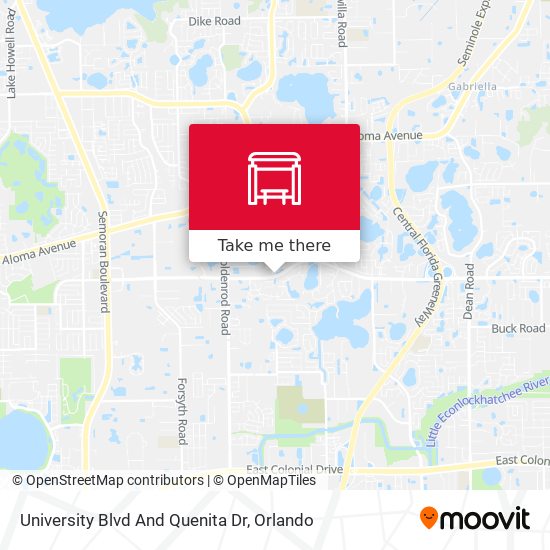 University Blvd And Quenita Dr map