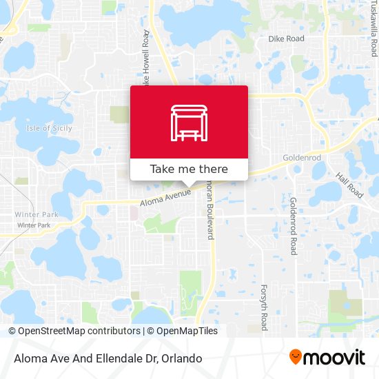 Aloma Ave And Ellendale Dr map