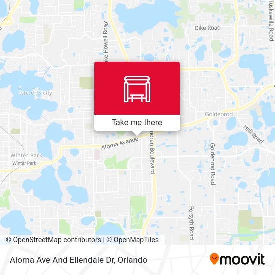 Mapa de Aloma Ave And Ellendale Dr