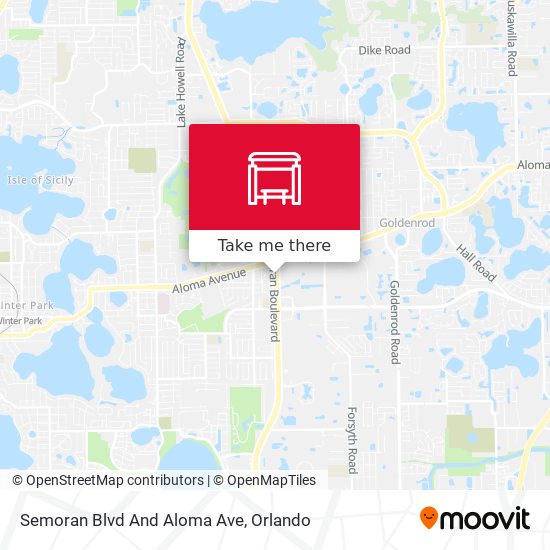 Semoran Blvd And Aloma Ave map