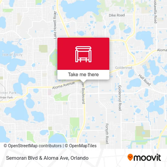 Semoran Blvd & Aloma Ave map