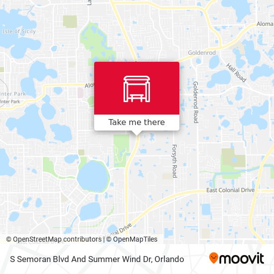 Mapa de S Semoran Blvd And Summer Wind Dr