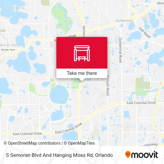 Mapa de S Semoran Blvd And Hanging Moss Rd