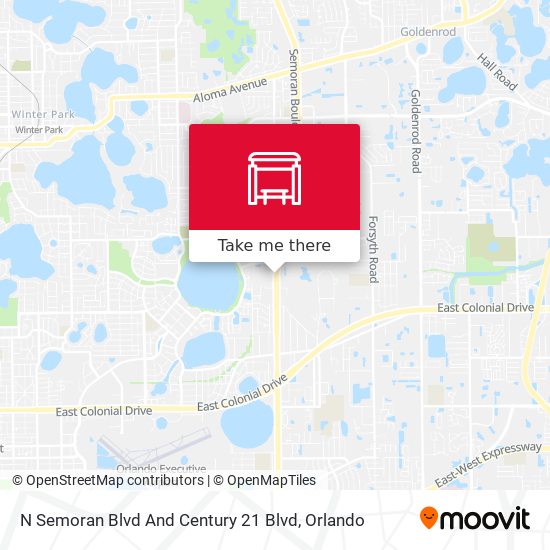 Mapa de N Semoran Blvd And Century 21 Blvd