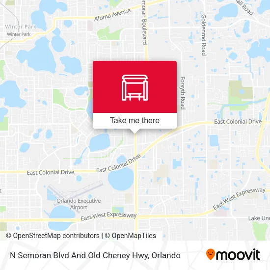 Mapa de N Semoran Blvd And Old Cheney Hwy