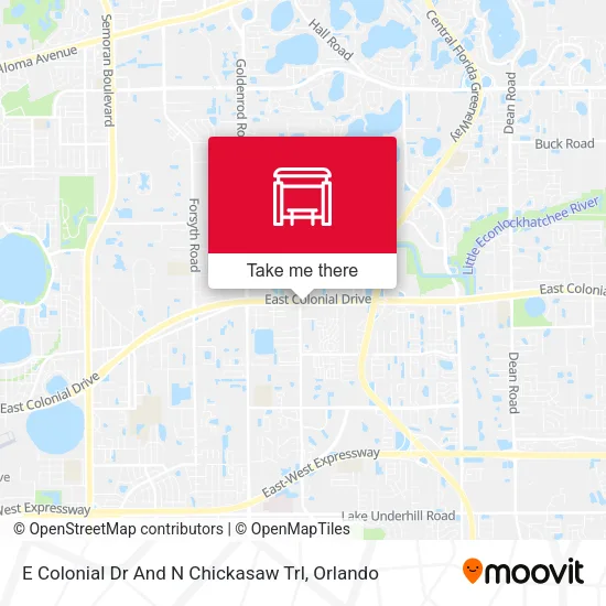 Mapa de E Colonial Dr And N Chickasaw Trl