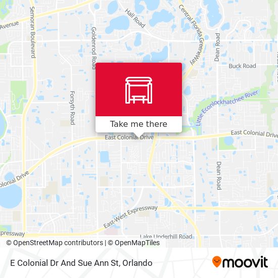 E Colonial Dr And Sue Ann St map