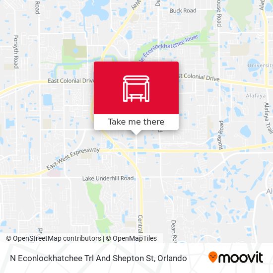 N Econlockhatchee Trl And Shepton St map