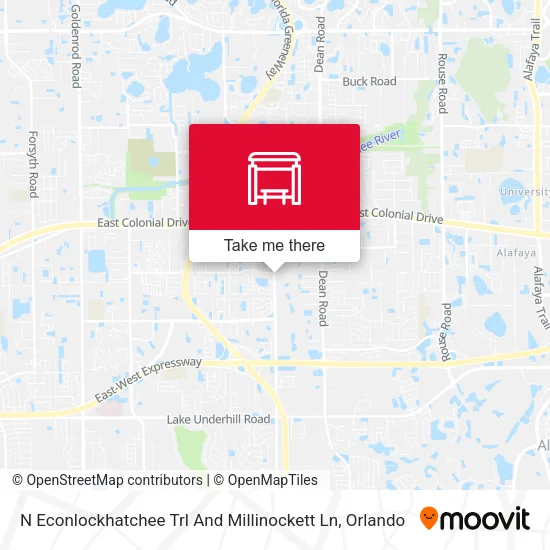 Mapa de N Econlockhatchee Trl And Millinockett Ln