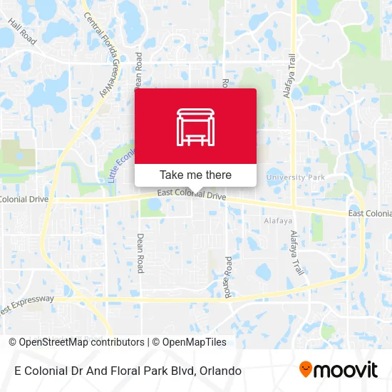 Mapa de E Colonial Dr And Floral Park Blvd