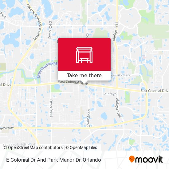 E Colonial Dr And Park Manor Dr map