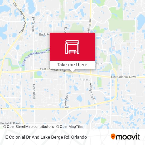 E Colonial Dr And Lake Berge Rd map