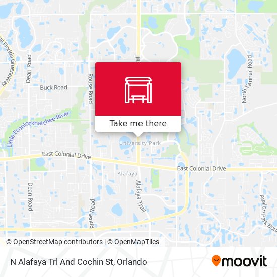 N Alafaya Trl And Cochin St map