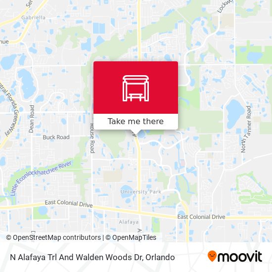 N Alafaya Trl And Walden Woods Dr map