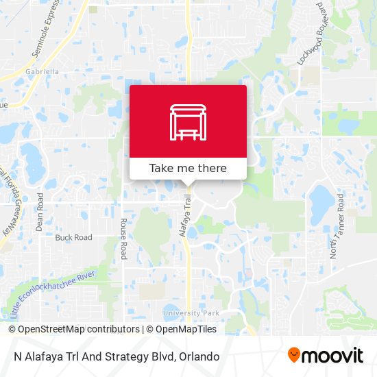 N Alafaya Trl And Strategy Blvd map