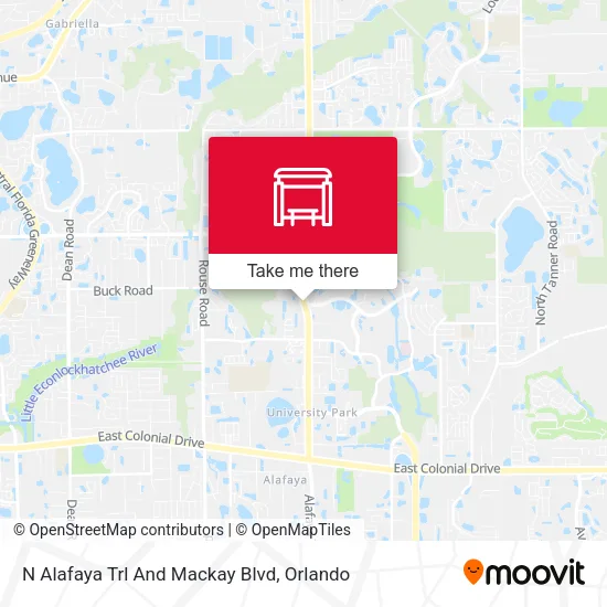 Mapa de N Alafaya Trl And Mackay Blvd
