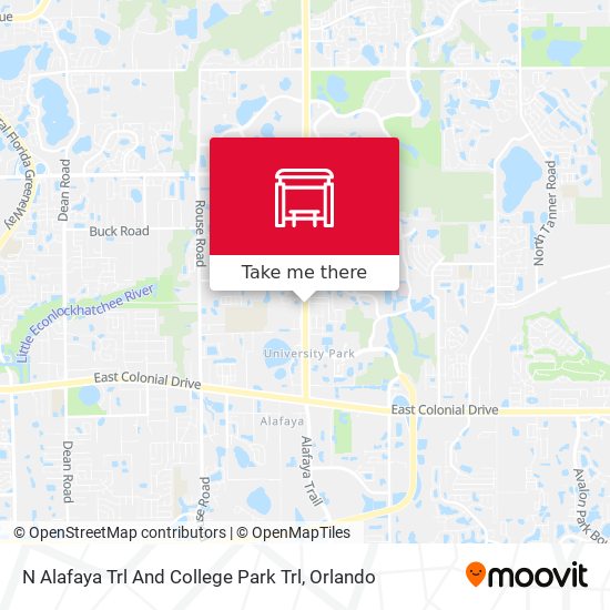 N Alafaya Trl And College Park Trl map