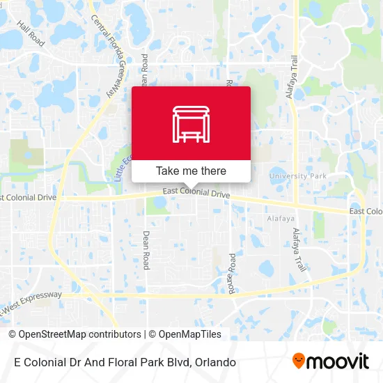 Mapa de E Colonial Dr And Floral Park Blvd