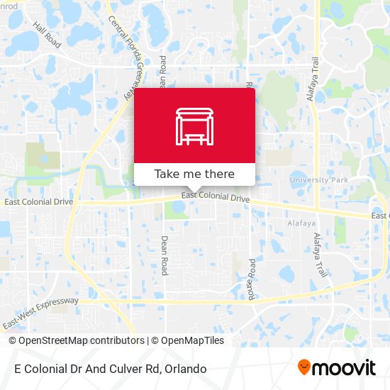 E Colonial Dr And Culver Rd map