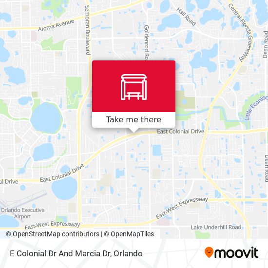 E Colonial Dr And Marcia Dr map