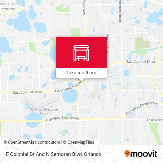 E Colonial Dr And N Semoran Blvd map