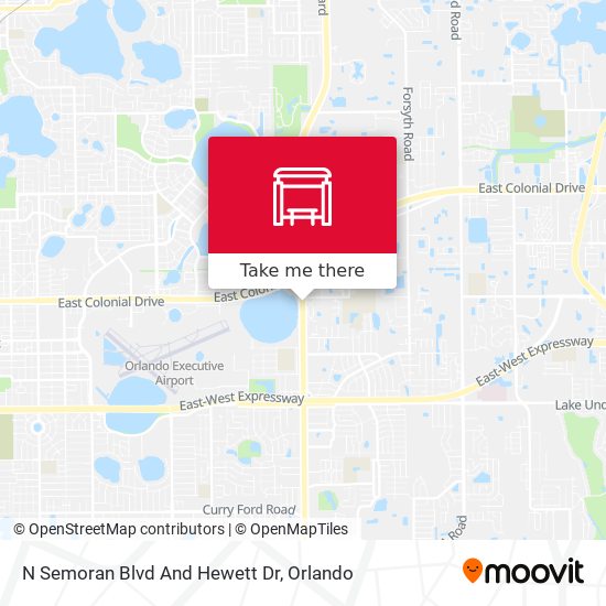Mapa de N Semoran Blvd And Hewett Dr