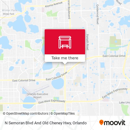 N Semoran Blvd And Old Cheney Hwy map