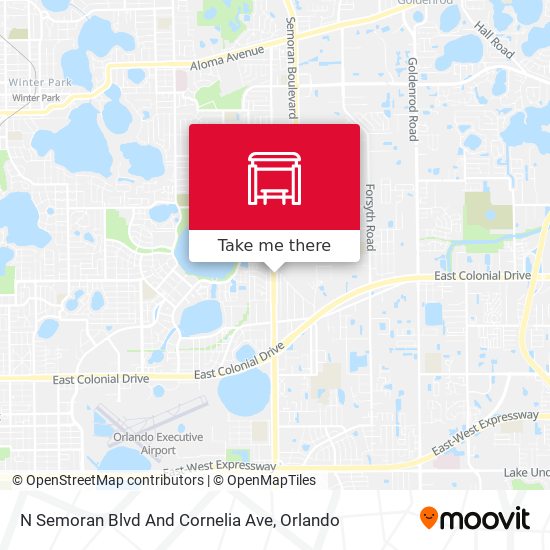 N Semoran Blvd And Cornelia Ave map