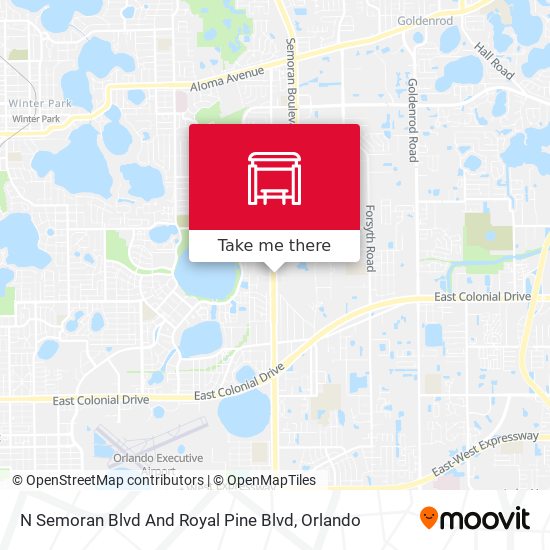 N Semoran Blvd And Royal Pine Blvd map