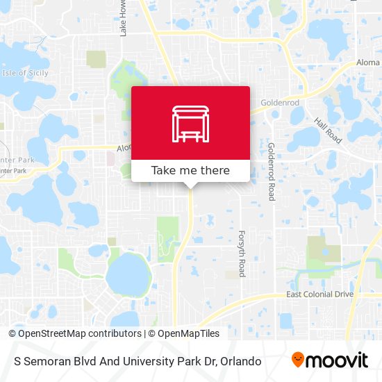 Mapa de S Semoran Blvd And University Park Dr