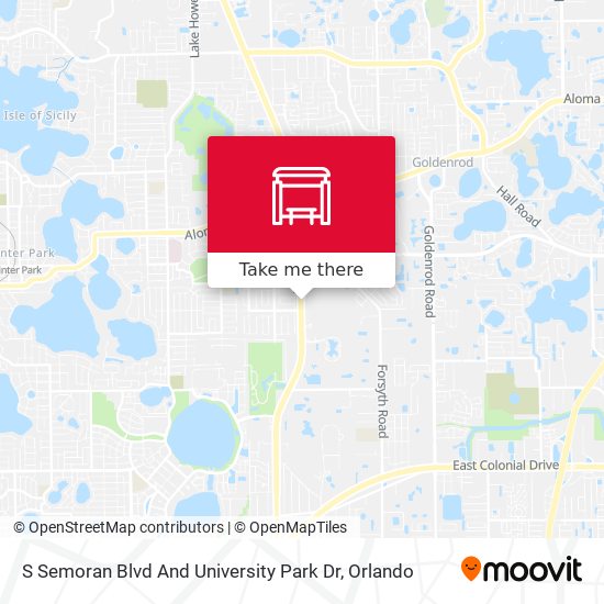 S Semoran Blvd And University Park Dr map
